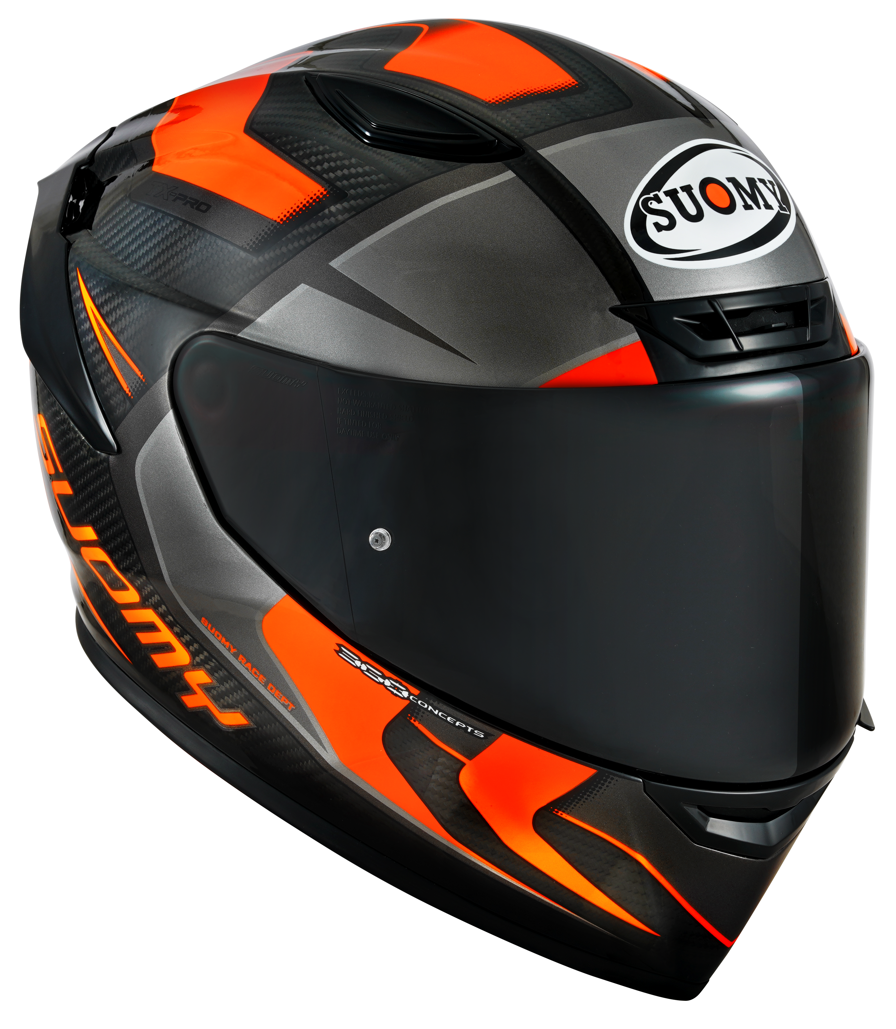 Suomy tx-pro timón de carbono avance naranja fluo k6tx0004