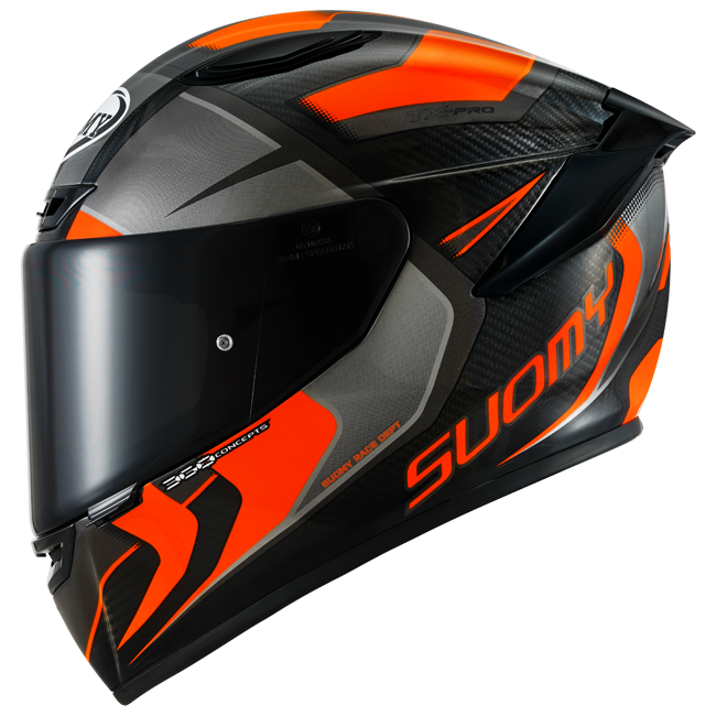 Suomy tx-pro timón de carbono avance naranja fluo k6tx0004