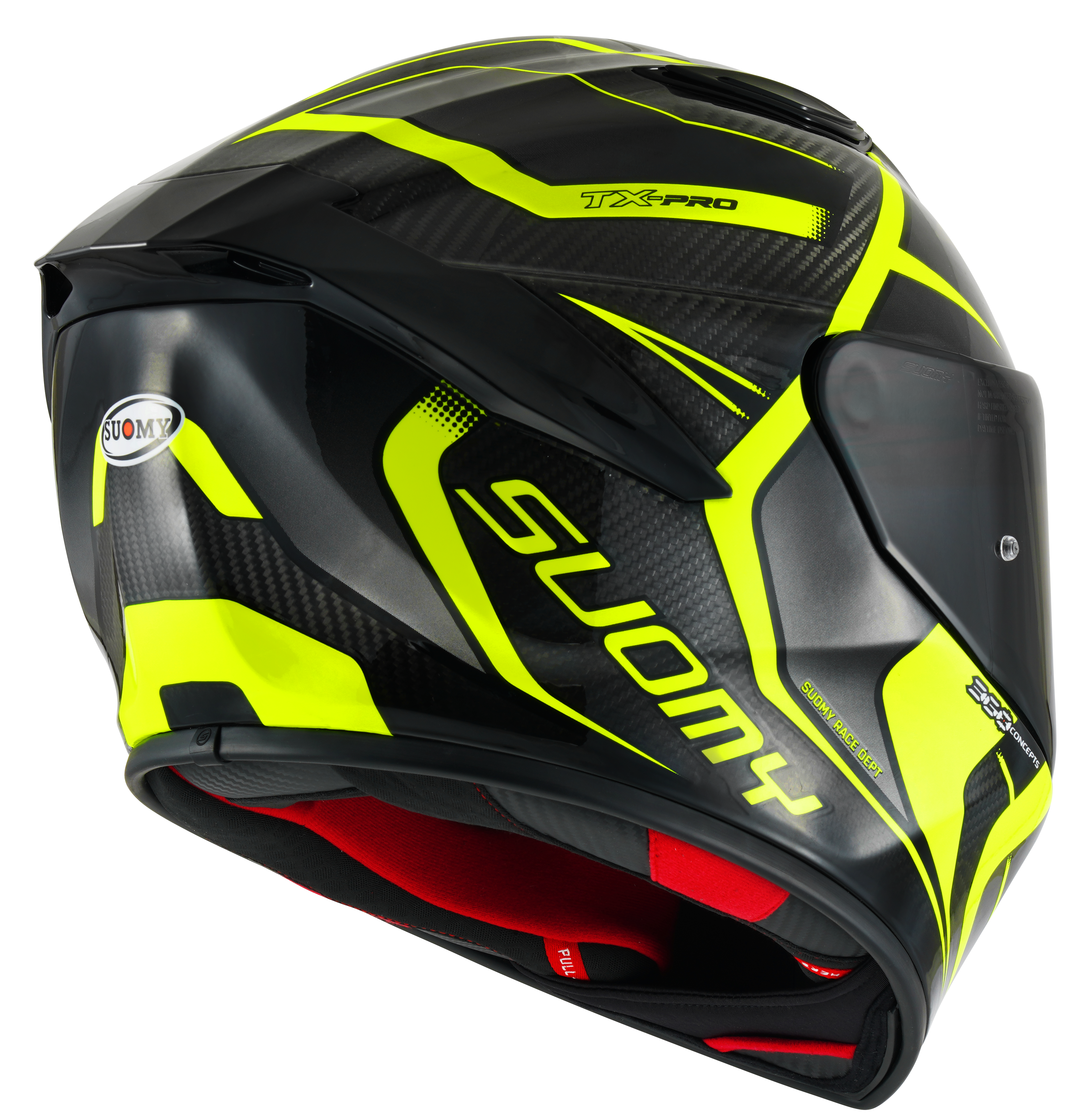 Suomy TX-Pro Helm Avance de carbono Gelb Fluo K6TX0005