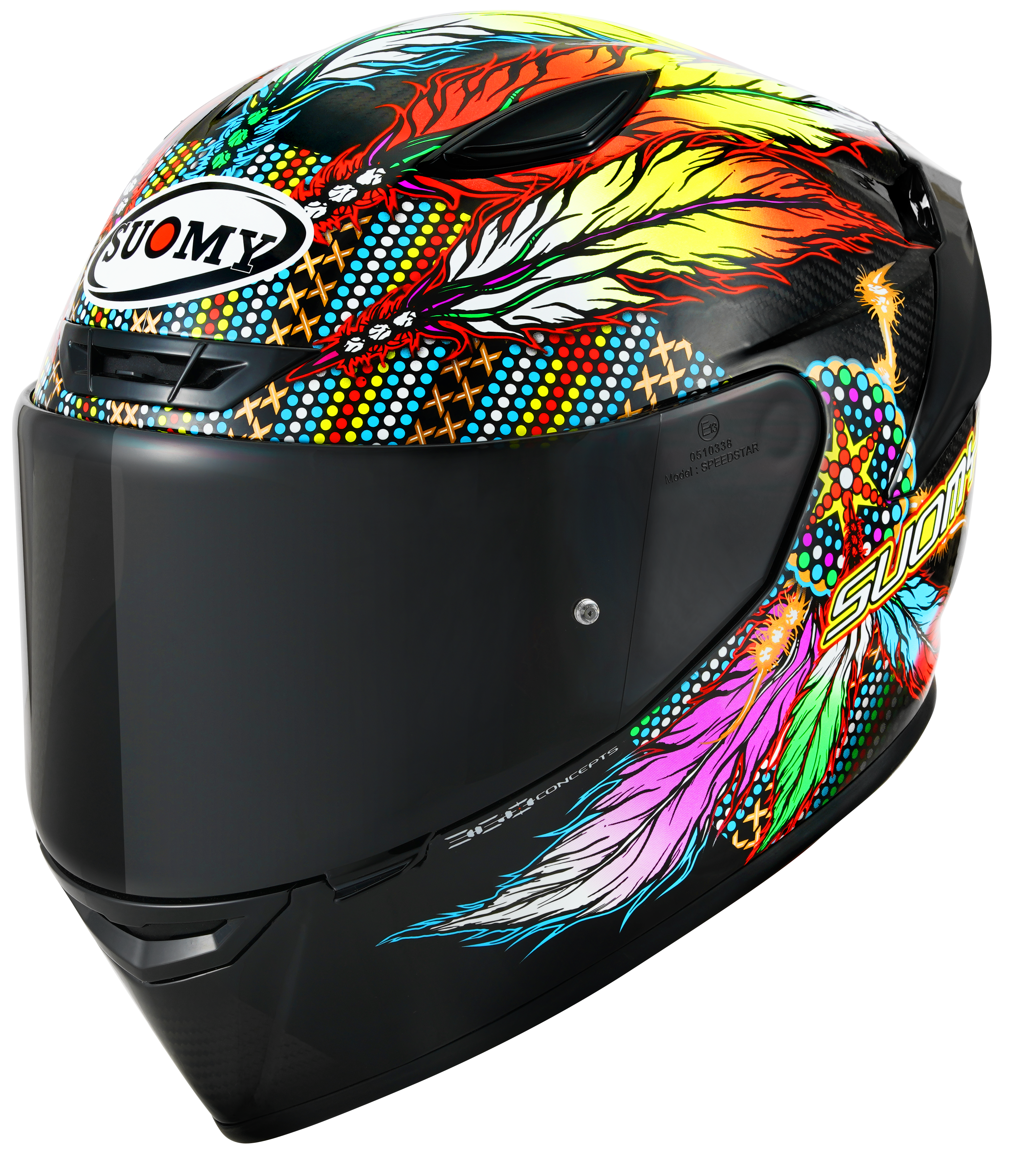 Suomy TX-Pro Helm Charbono Chiefain Mutli K6TX0006