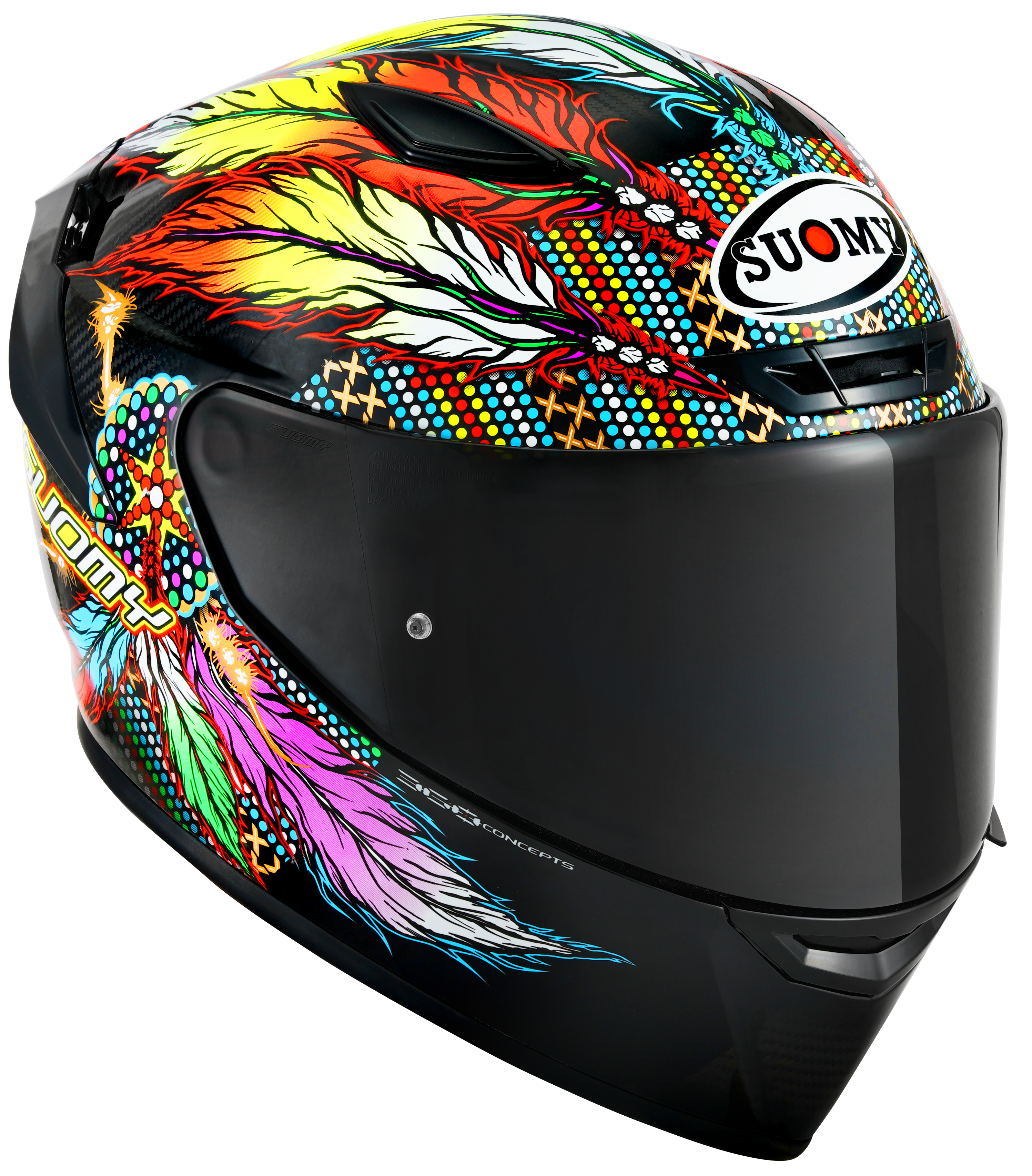 Suomy TX-Pro Helm Charbono Chiefain Mutli K6TX0006