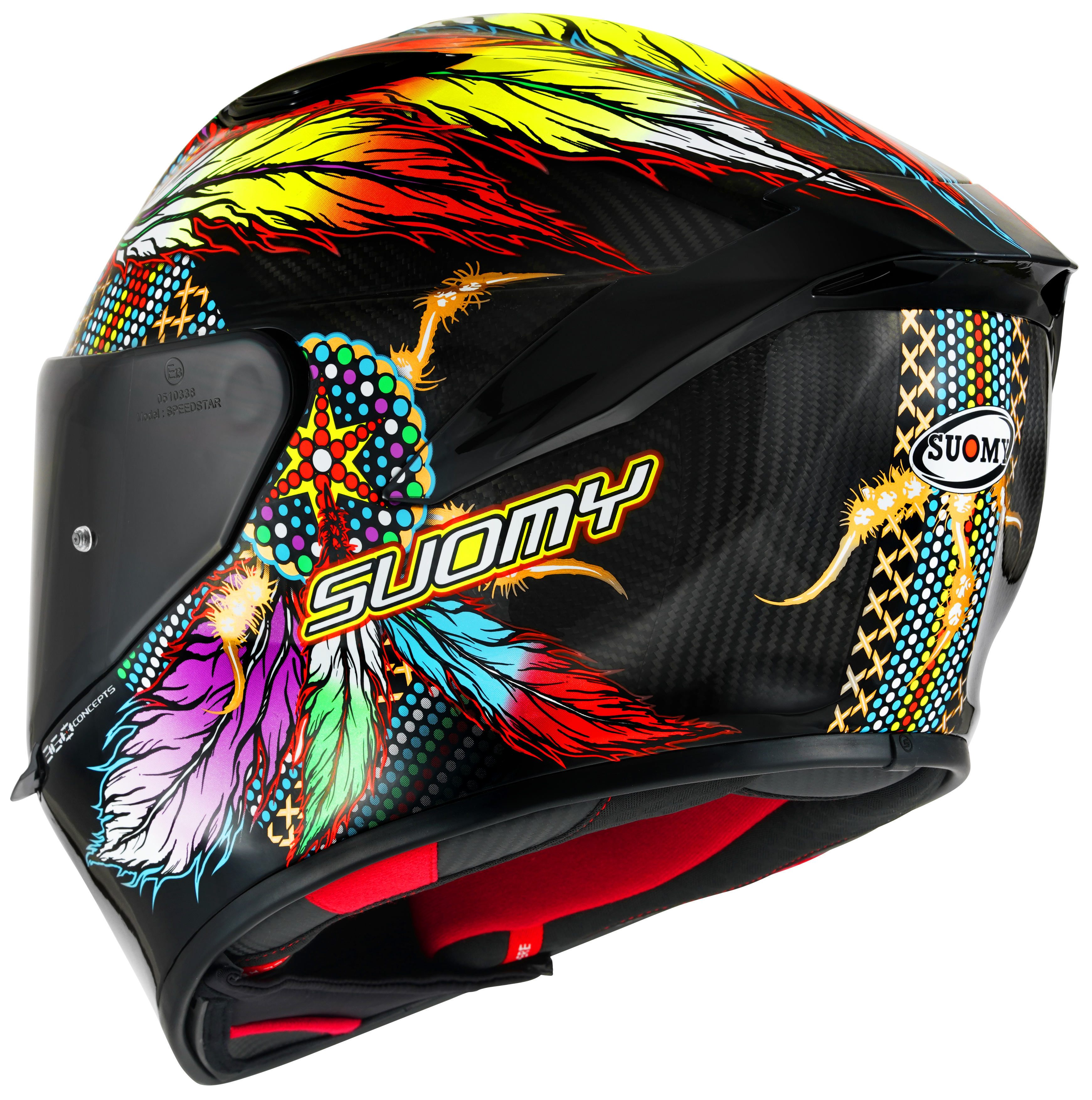 Suomy TX-Pro Helm Charbono Chiefain Mutli K6TX0006