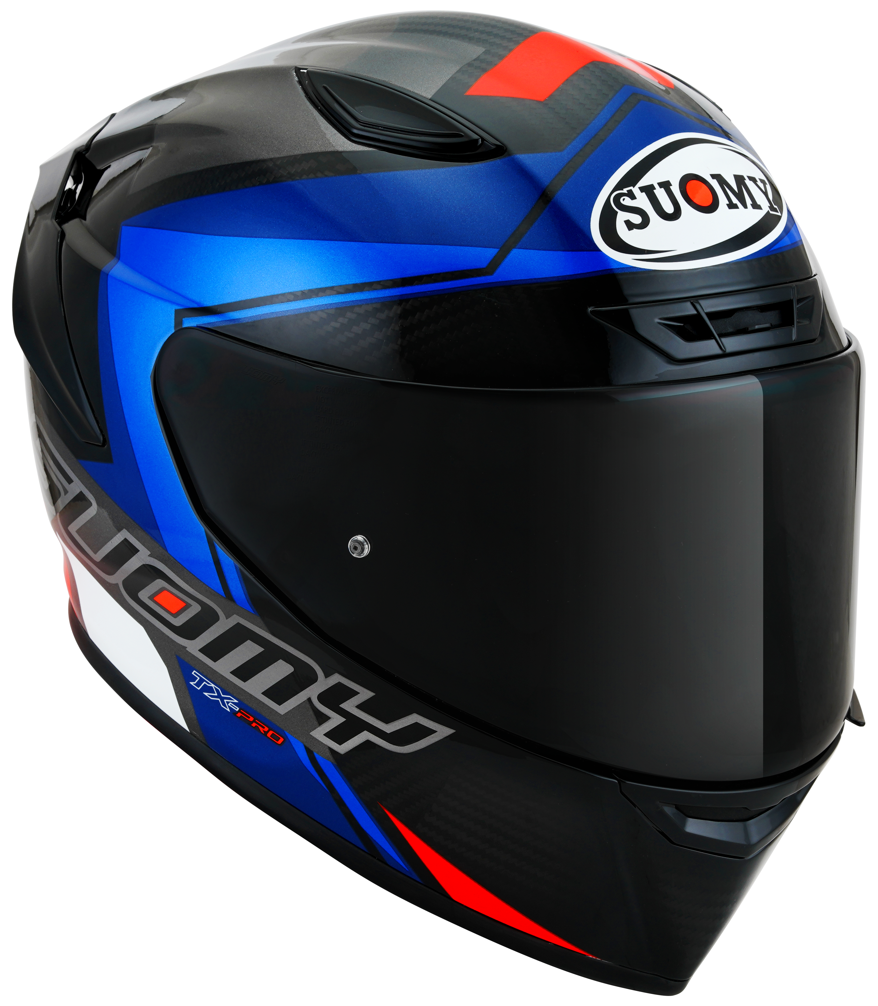 Suomy tx-pro timón de carbono glam azul k6tx0008