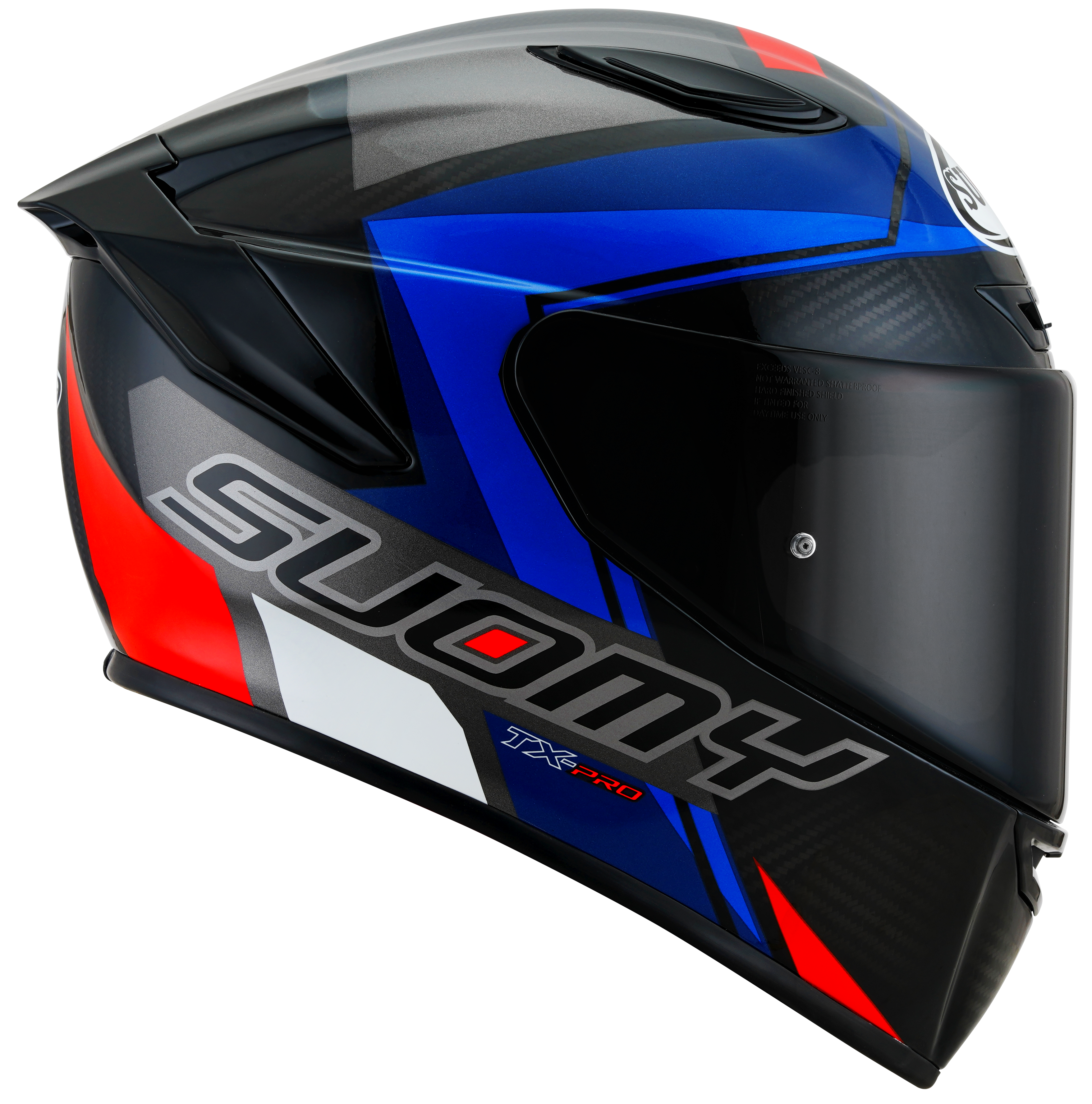 Suomy tx-pro timón de carbono glam azul k6tx0008