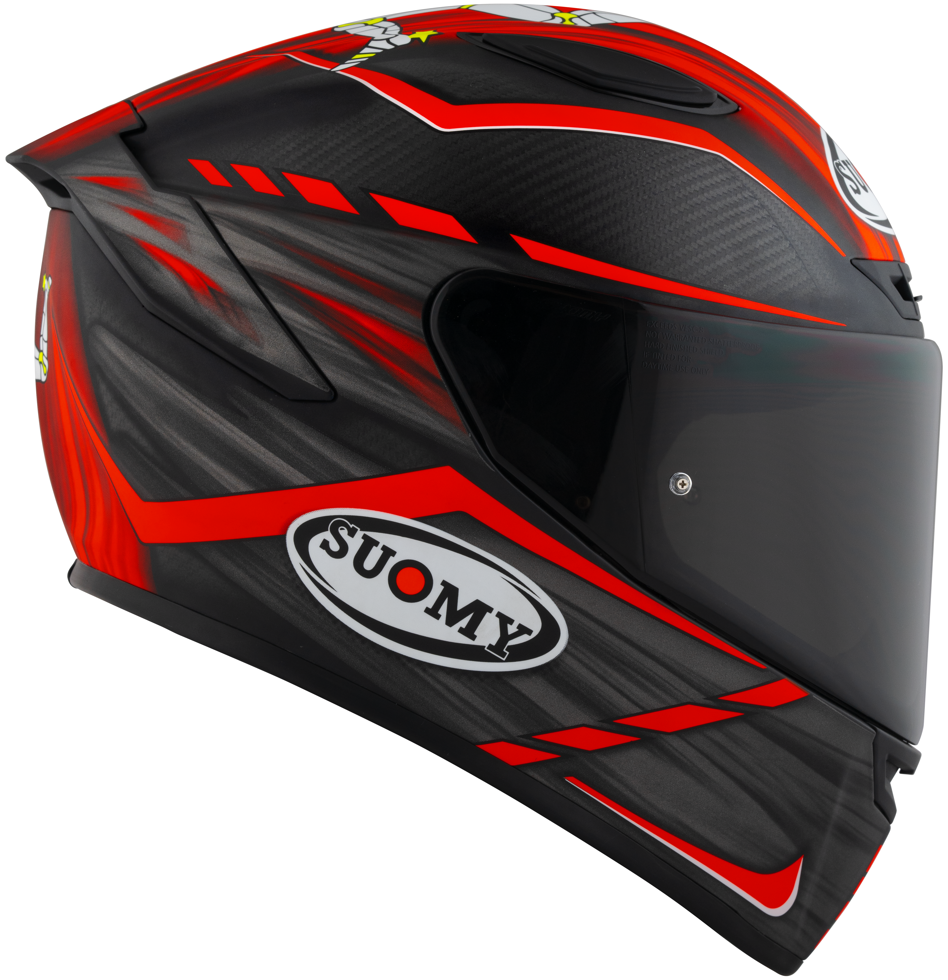 Suomy TX-Pro Helm Carbon Johnson Réplica Red Matt K6TX0010