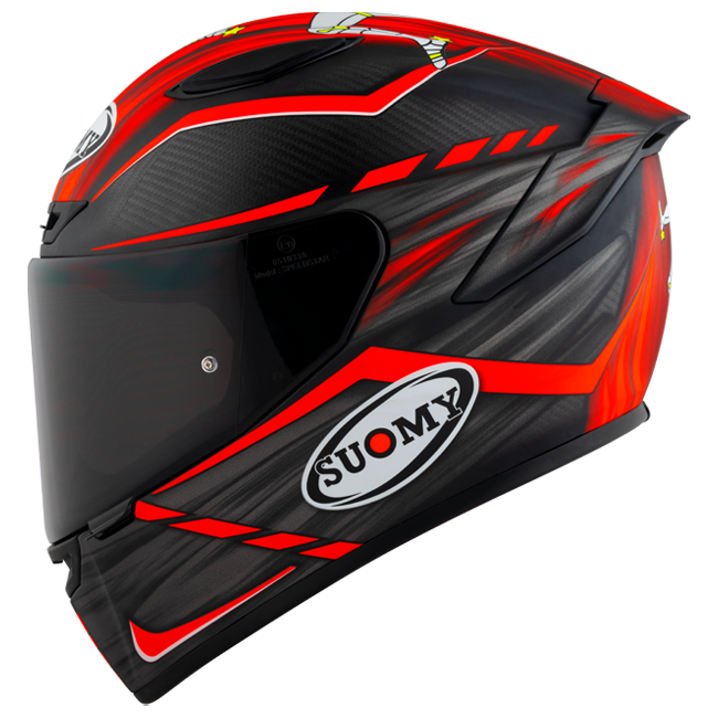 Suomy TX-Pro Helm Carbon Johnson Réplica Red Matt K6TX0010