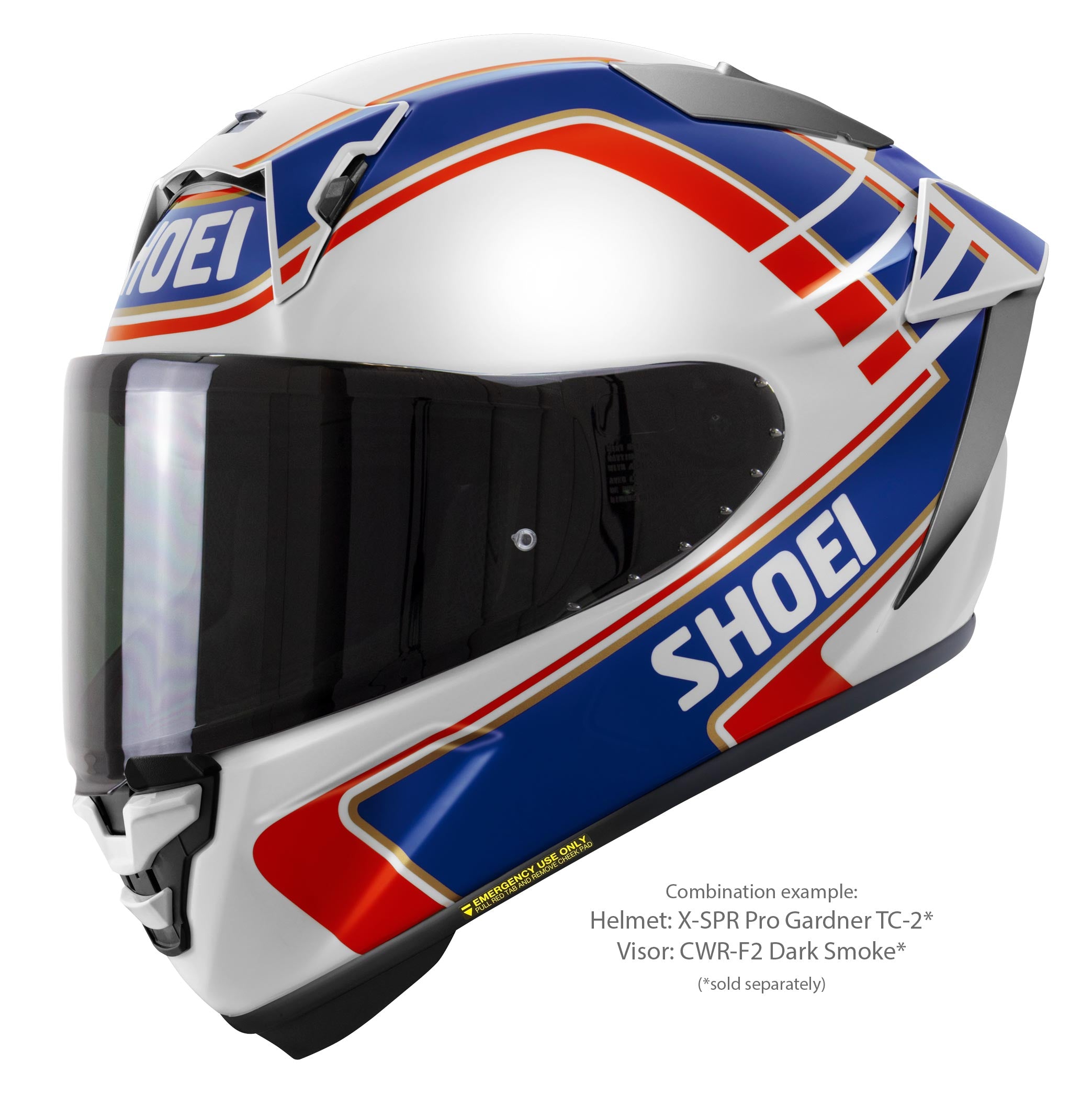 Shoei X-Spr Pro Helm Wayne Gardner Réplica TC-2
