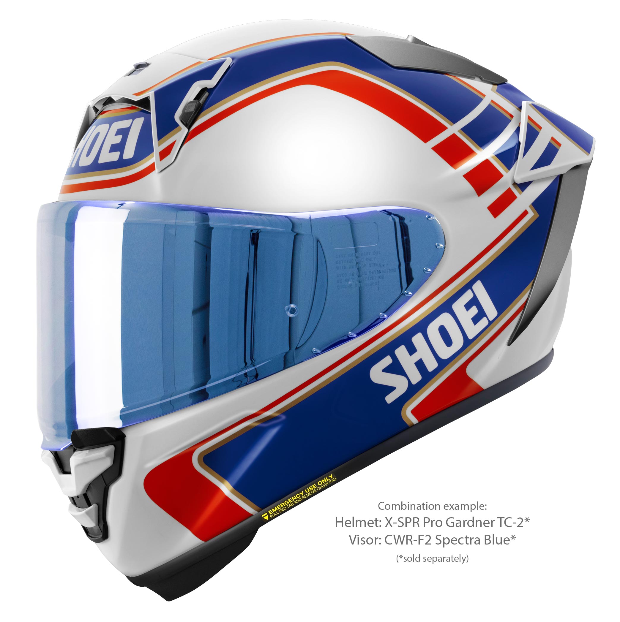 Shoei X-Spr Pro Helm Wayne Gardner Réplica TC-2