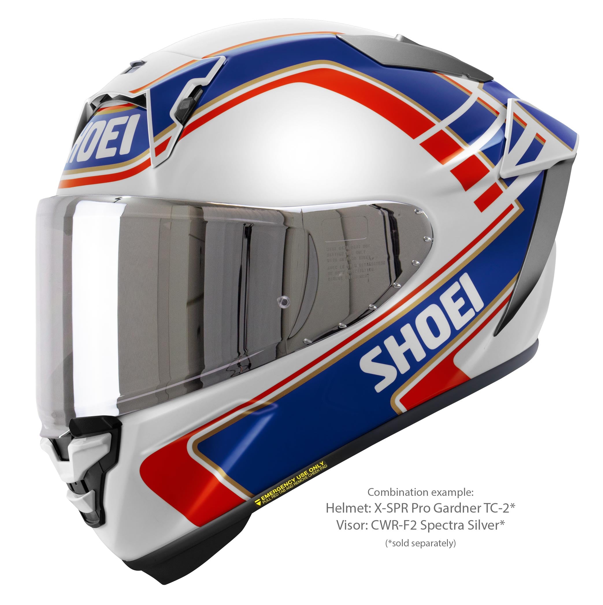 Shoei X-Spr Pro Helm Wayne Gardner Réplica TC-2