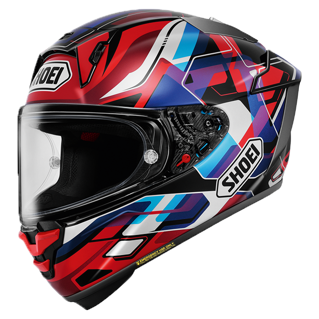 Shoei X-SPR PRO Valion TC-10 – レーシングヘルメット 赤/青 – TGP Shoei X-SPR PRO Valion TC-10 – レーシングヘルメット 赤/青 – TGP
