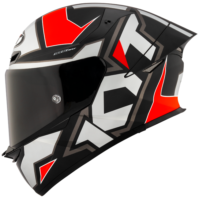 KYT TT-Revo Helm Electron Grey Red matt Y6TR0006