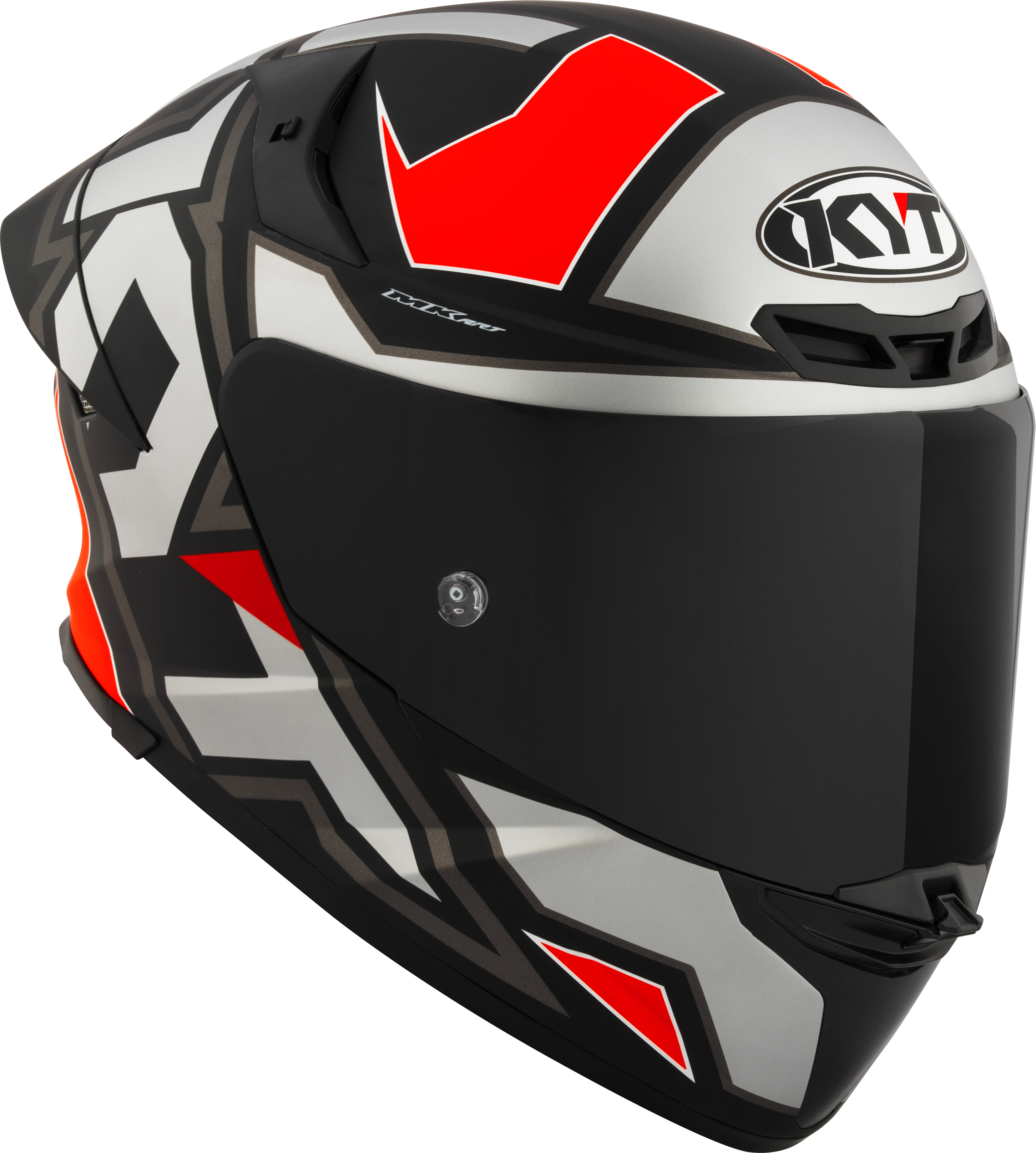 KYT TT-Revo Helm Electron Grey Red matt Y6TR0006
