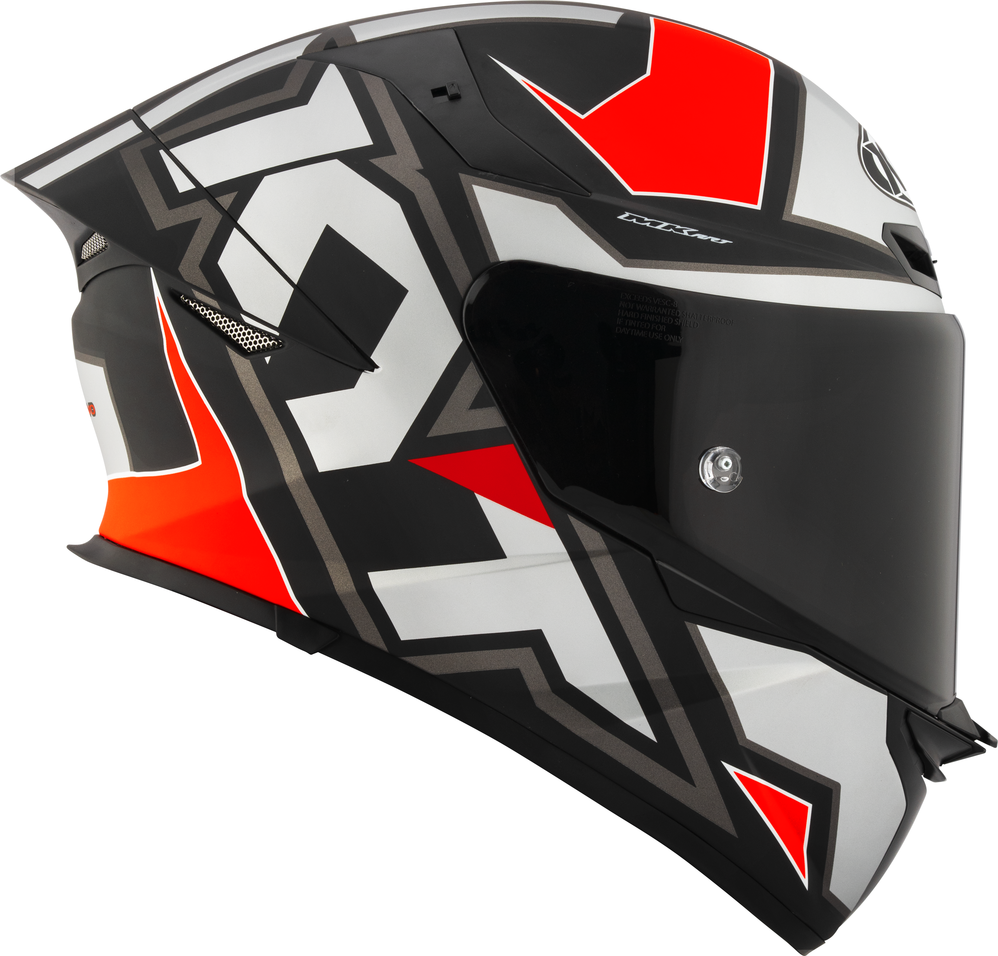 KYT TT-Revo Helm Electron Grey Red matt Y6TR0006