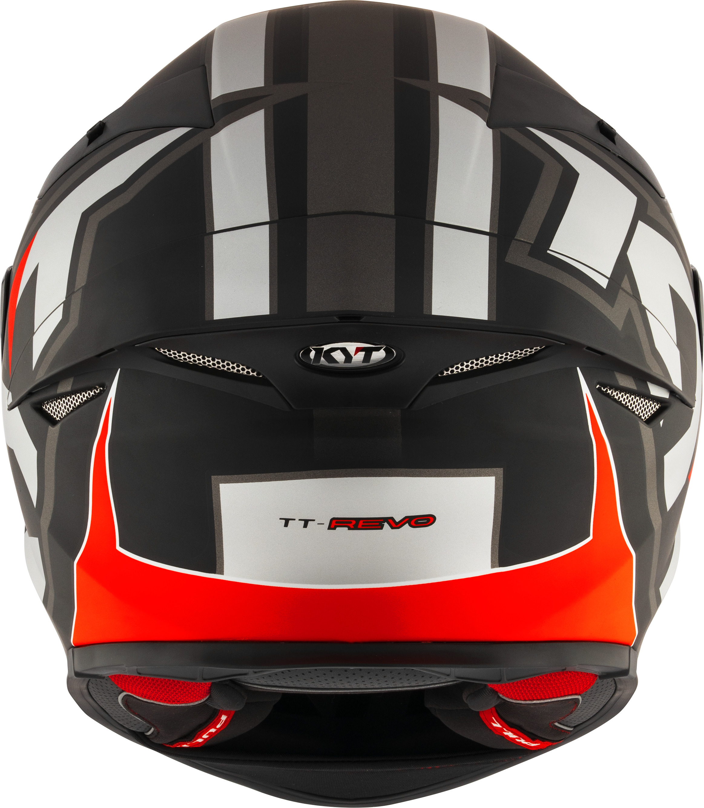 KYT TT-Revo Helm Electron Grey Red matt Y6TR0006