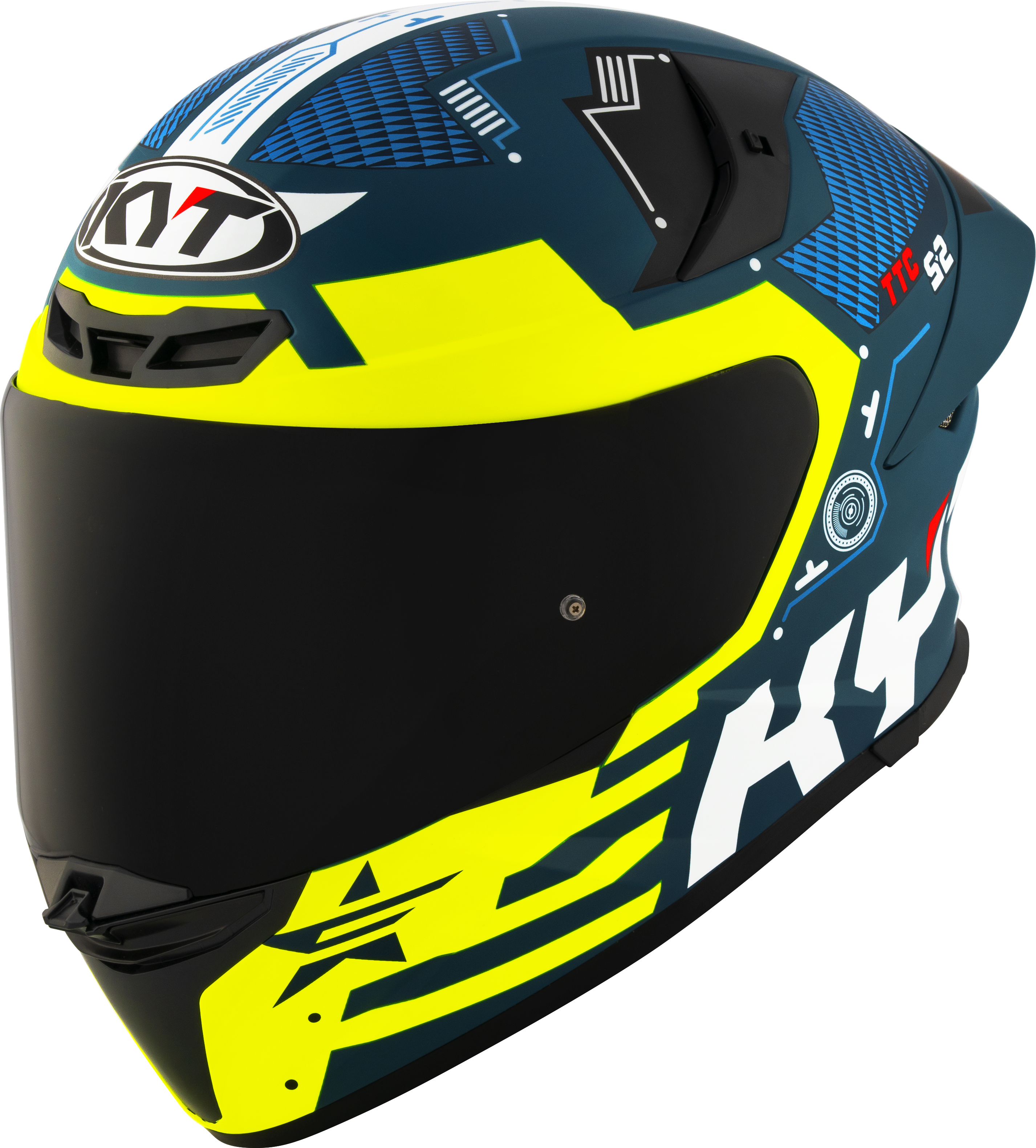 KYT TT-ReVO Helm Fuselaje Amarillo Matt Y6Tr0021