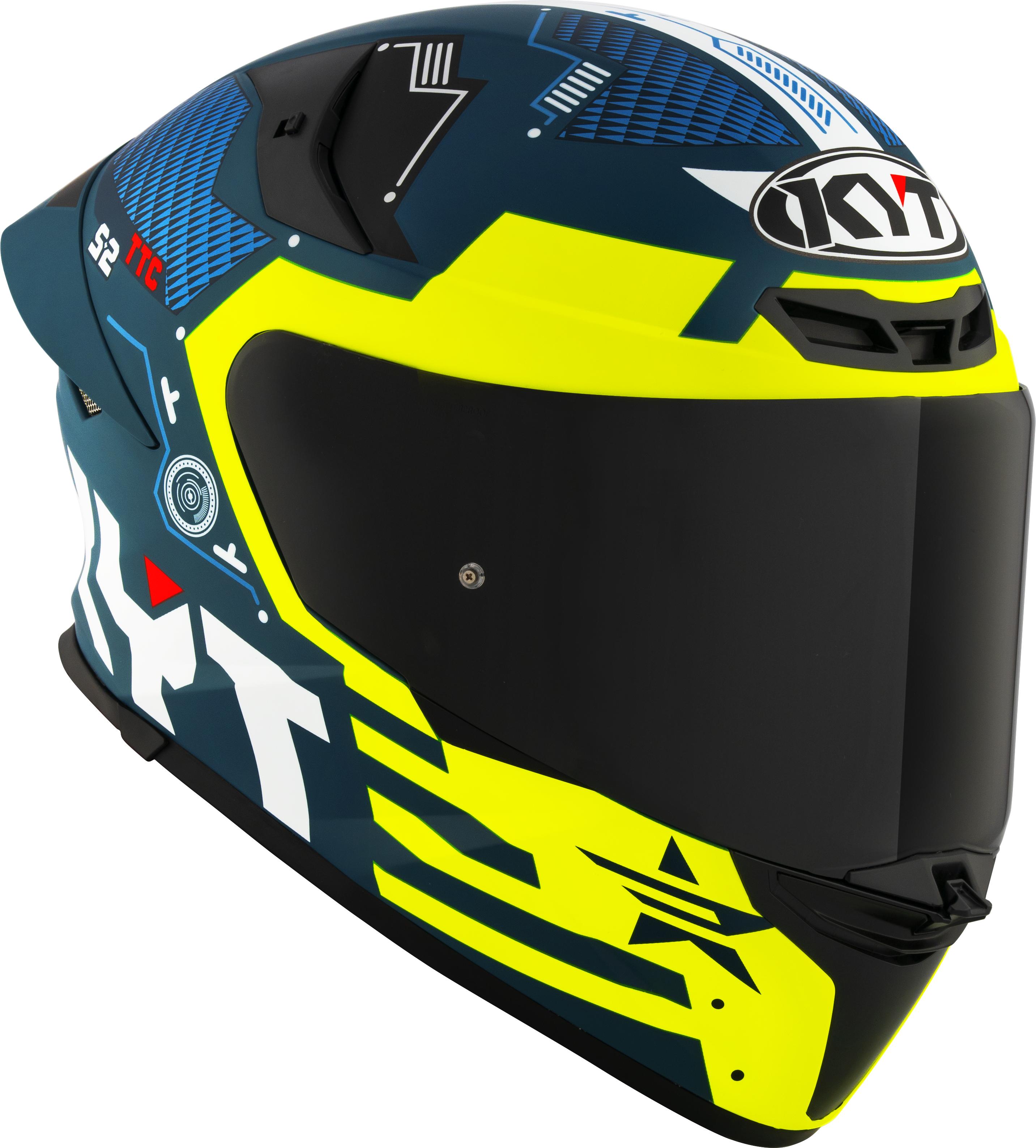 KYT TT-ReVO Helm Fuselaje Amarillo Matt Y6Tr0021