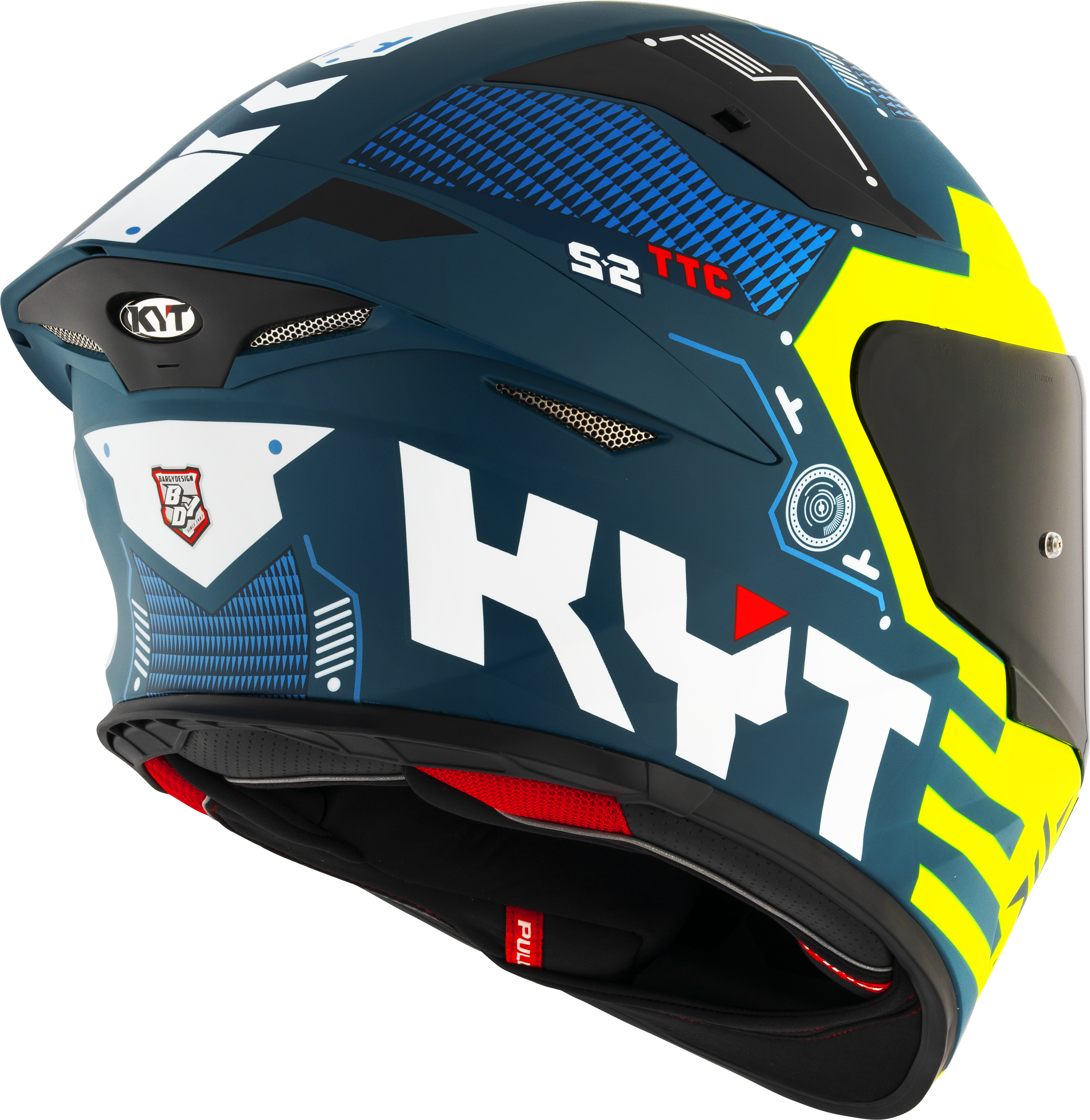 KYT TT-ReVO Helm Fuselaje Amarillo Matt Y6Tr0021