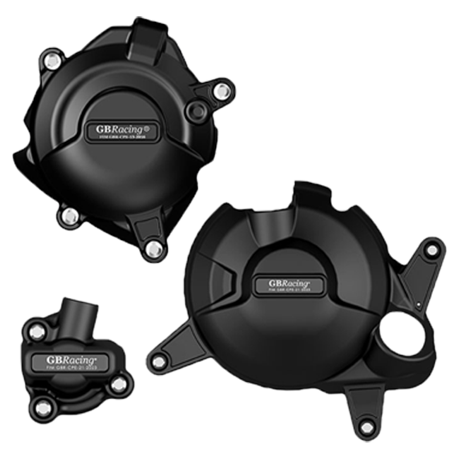Protectores de tapa del motor Conjunto completo Gbracing Yamaha YZF-R3 (23-25)