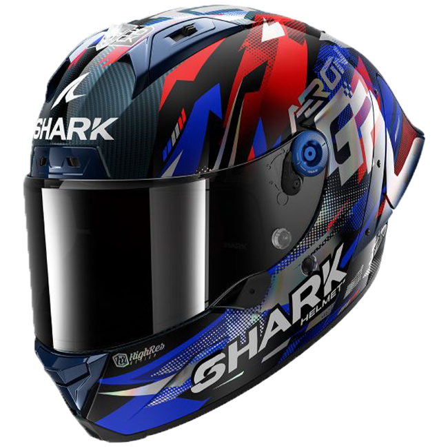 Shark Aeron GP Casco FIM 1 Racing Réplica de Johann Zarco Victoria 2025