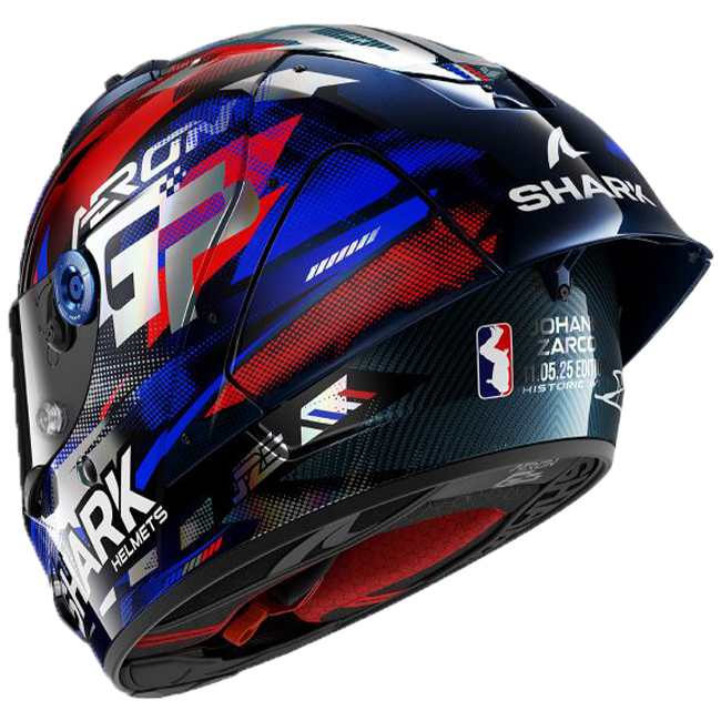 Shark Aeron GP Casco FIM 1 Racing Réplica de Johann Zarco Victoria 2025