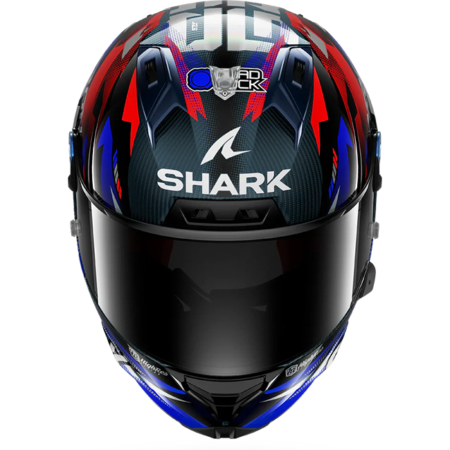 Shark Aeron Johann Zarco Replica GP de France Helm – Carbon Blue Chrom