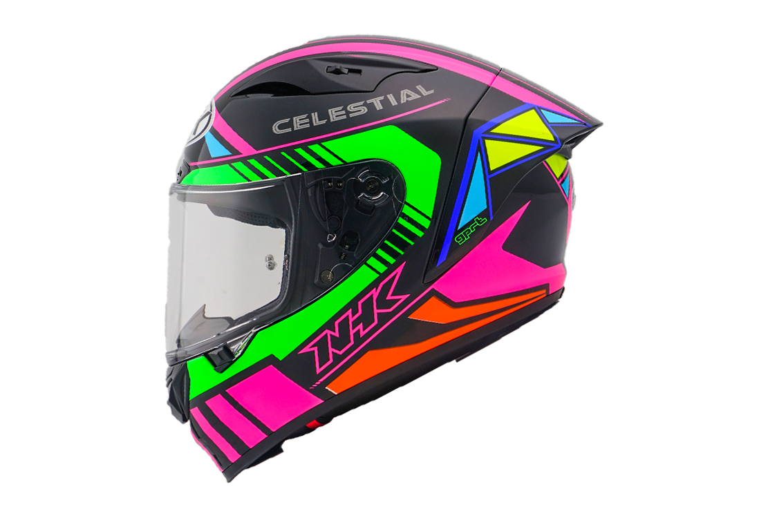 NHK GP-R Tech Race Helm Magi Black/Green/Pink – TGP MotoRacing