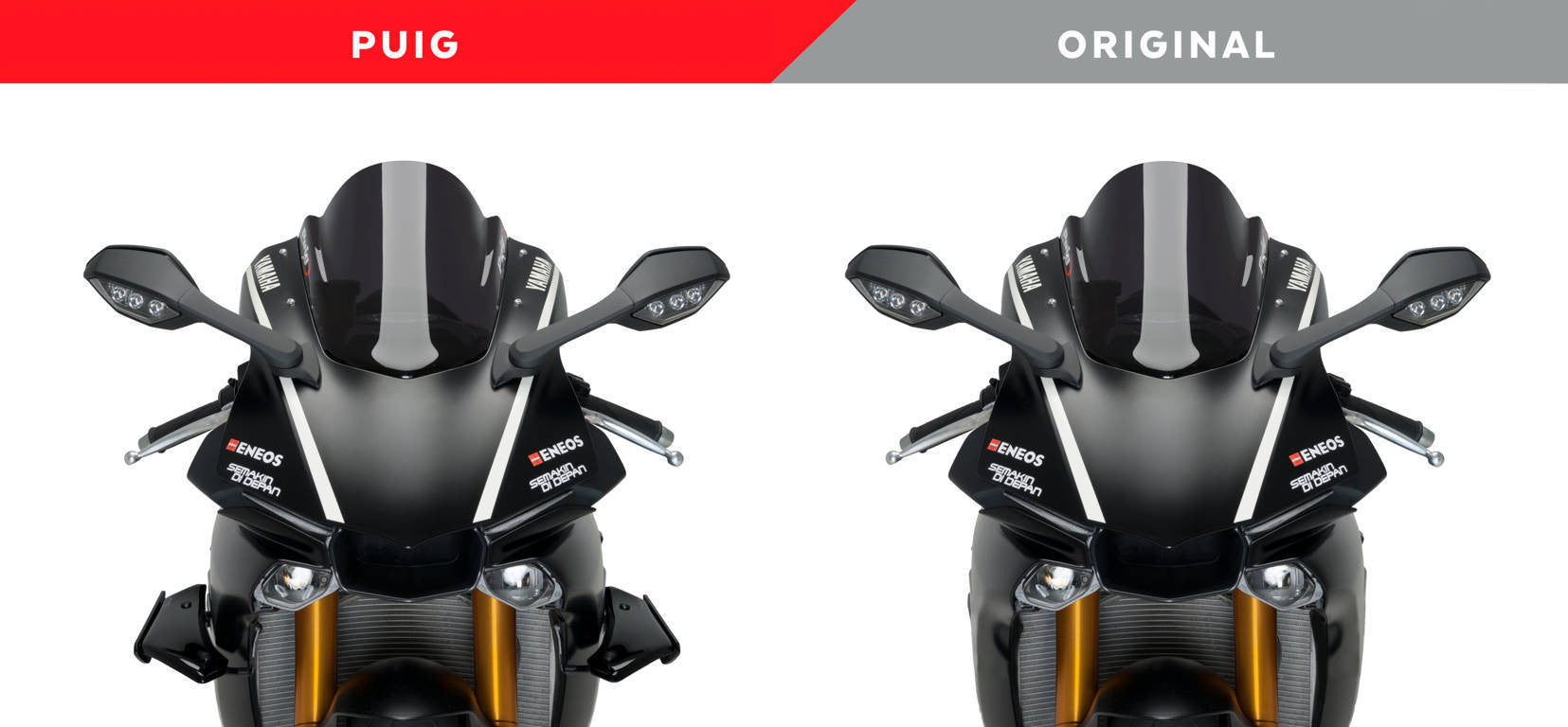 Spoiler de alerones Puig Winglets Downforce Yamaha YZF-R1/M RN32 RN49 (15-19) 9766