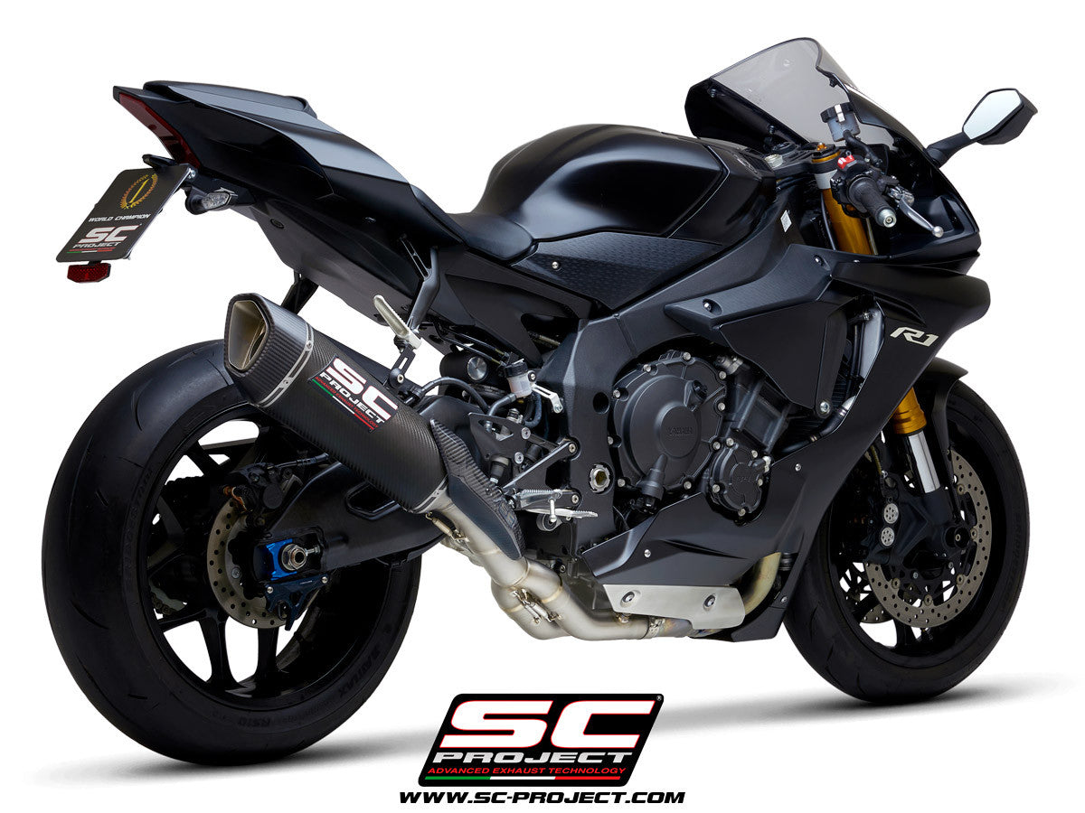 SC-Project Slip-On SC1-R + Cat Tube Yamaha YZF-R1/M RN32 (15-16)