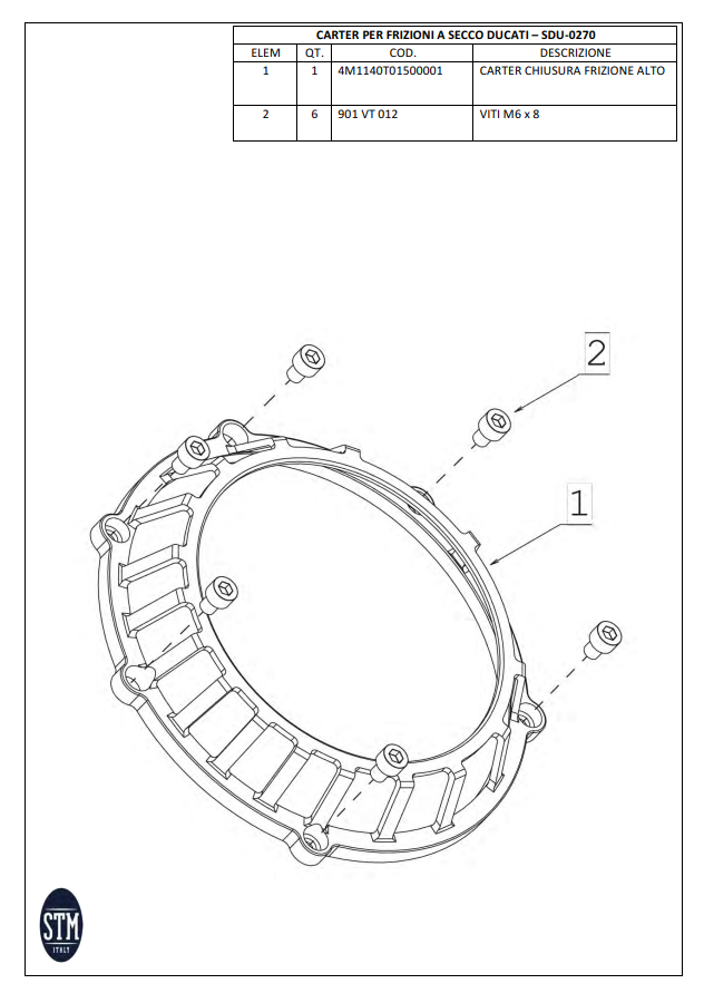 STM EVO GP dry clutch Ducati Panigale 1199/1299 KTT-0500