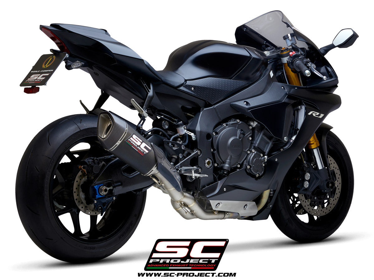 SC-Project Slip-On SC1-R + Cat Tube Yamaha YZF-R1/M RN65 (20-25)
