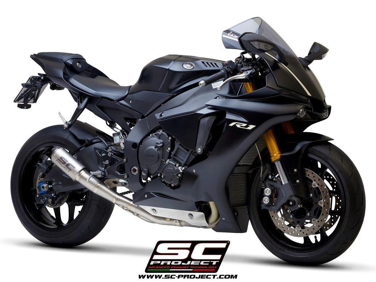 SC-Project Slip-On CR-T + Cat Tube Yamaha YZF-R1/M RN65 (20-25) Y11C-DET36