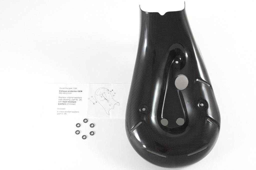 Heat protection manifold carbon fullsix ducati panigale 899 (13-16)