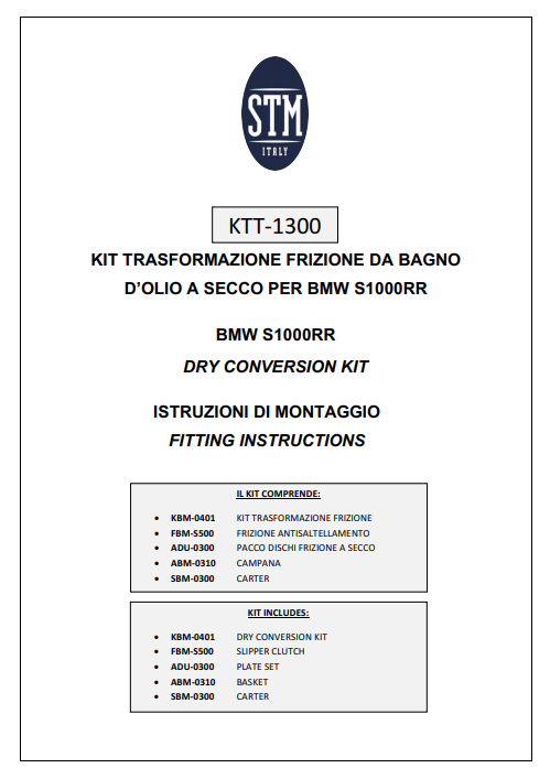 STM EVO GP embrague seco BMW S1000RR K46 (09-18) KTT-1300