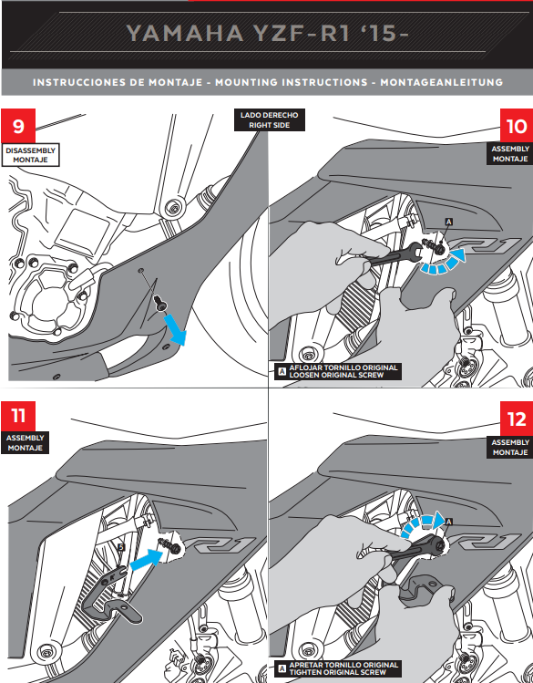 Puig Winglets Spoiler Downforce Yamaha YZF-R1/M RN65 (20-25) 20297