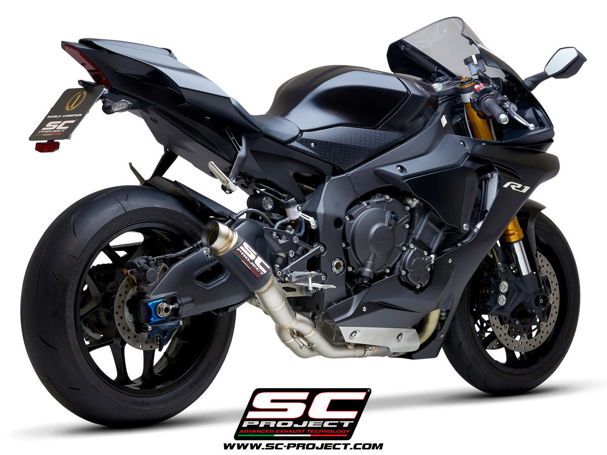 SC-Project Slip-On GP70-R + Tubo de reemplazo de gato Yamaha YZF-R1/M RN49 (17-19) Y11B-DET70