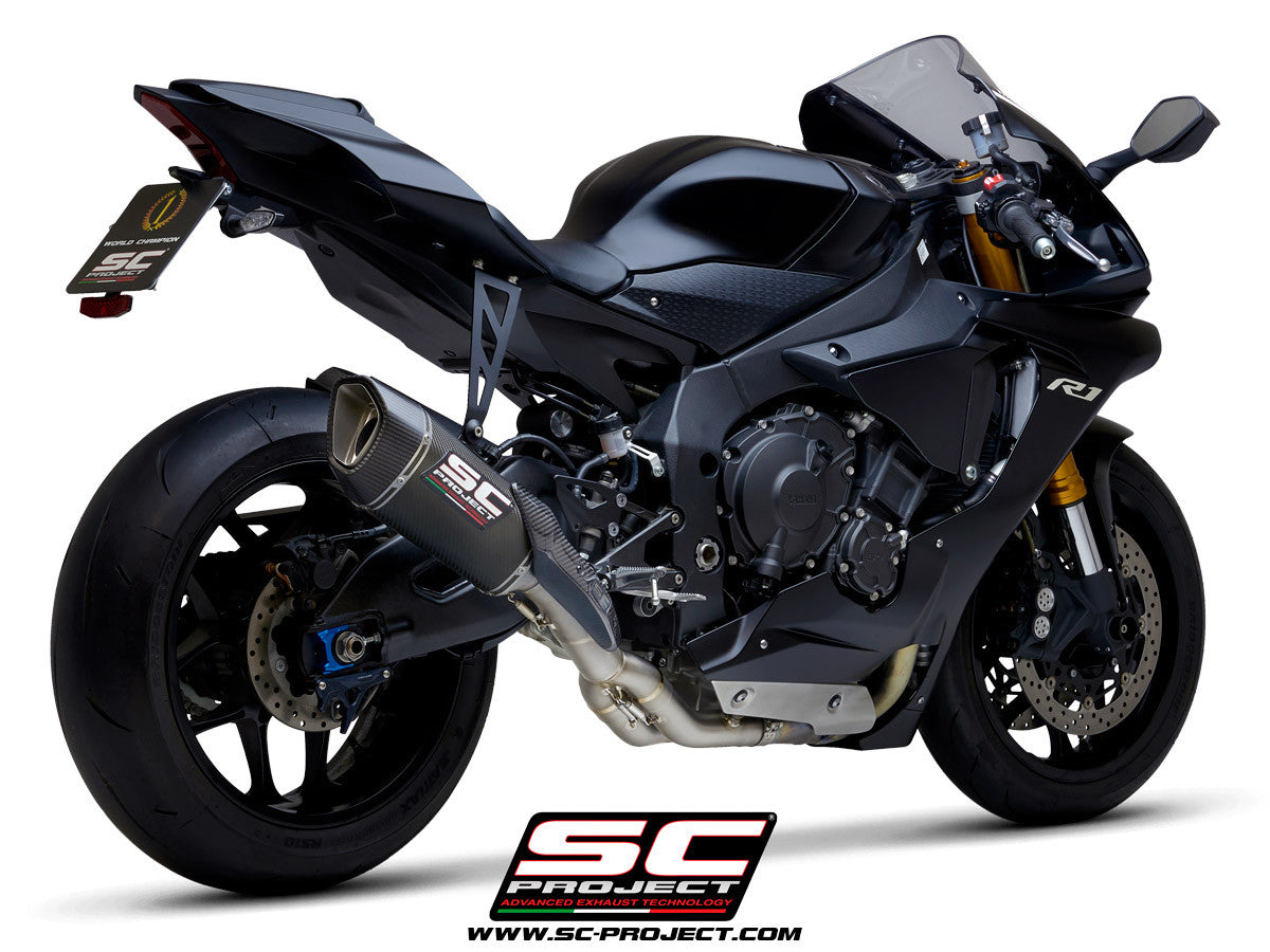 SC-Project Slip-On SC1-R + Cat Tube Yamaha YZF-R1/M RN65 (20-25)