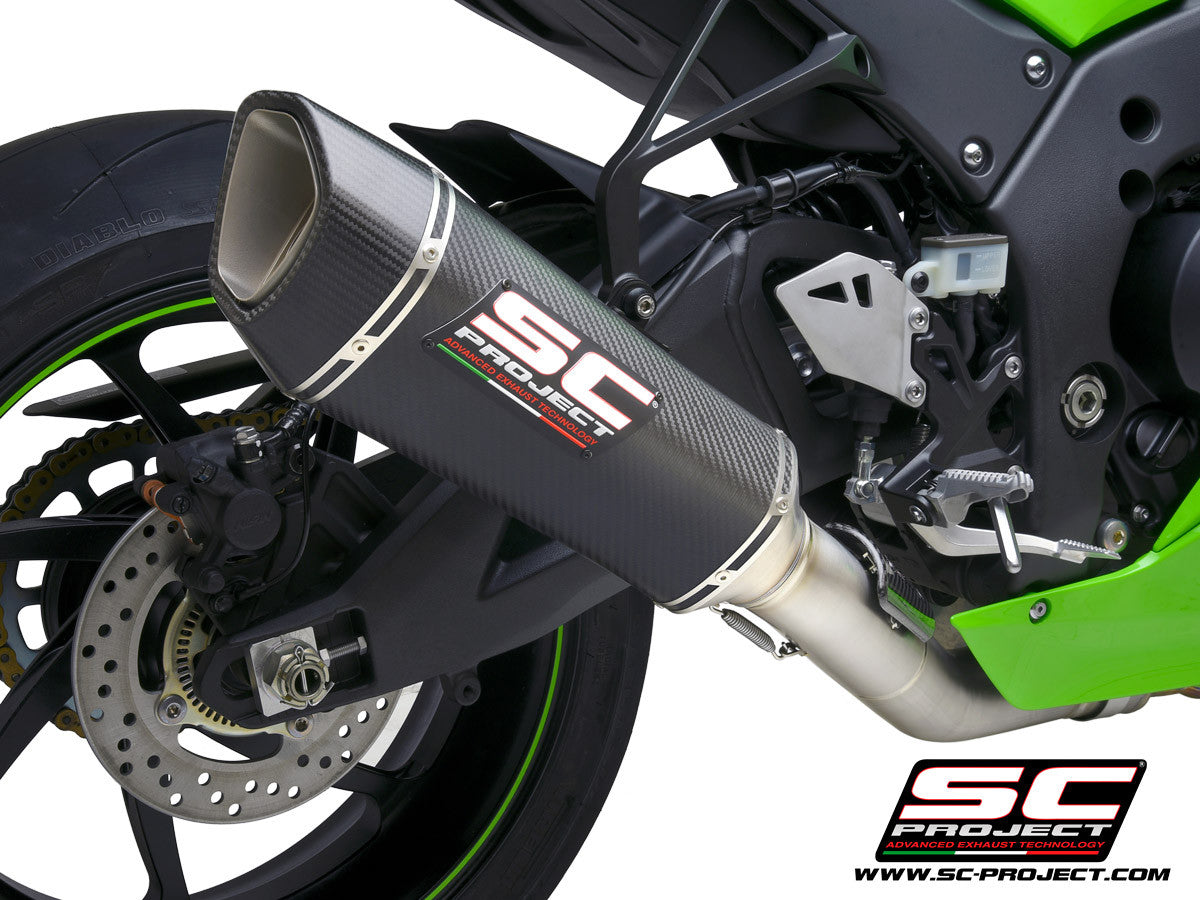 SC-Project Slip-On SC1-R + KAT-Ersatzrohr Kawasaki ZX-10 R/RR (21-25) K38A-DET91C