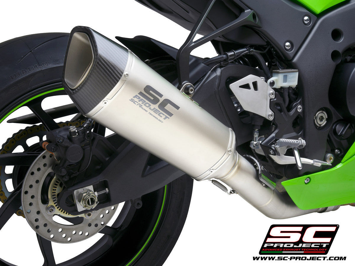 SC-Project Slip-On SC1-R + KAT-Ersatzrohr Kawasaki ZX-10 R/RR (21-25) K38A-DET91C
