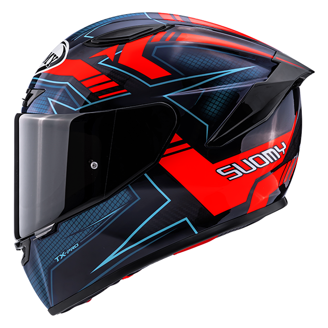 Suomy TX-Pro Flawless Red – Carbon Sports Helmet – TGP MotoRacing