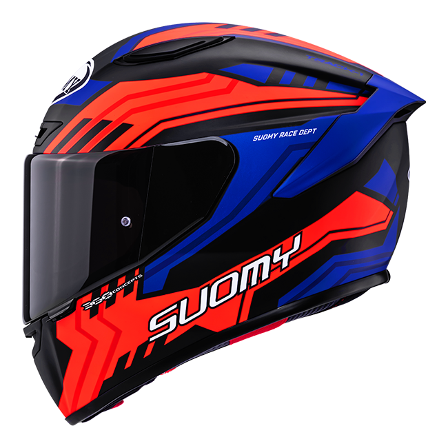 Suomy Track-1 Framework Matt – Racing Helmet Black/Red/Blue