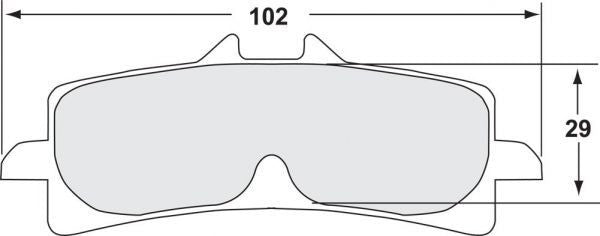 Performance Friction 7617 Racing brake pads 333 Ducati Panigale V4/S/R (18-24)