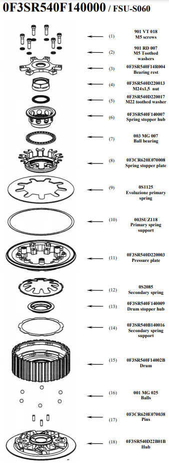 Frizione anti-hopping STM Suzuki GSX-R 600/750 (06-14) FSU-S060