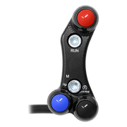 Lenkerschalter Superbike rechts JetPrime BMW S 1000 RR (19-26) JP SPD 038M – für MoTeC-Dashboard, fluchtendes Lochbild