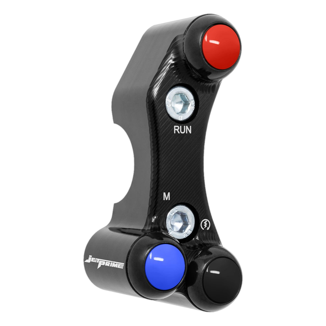 Lenkerschalter Superbike rechts JetPrime BMW S 1000 RR (19-26) JP SPD 038M – für MoTeC-Dashboard, fluchtendes Lochbild