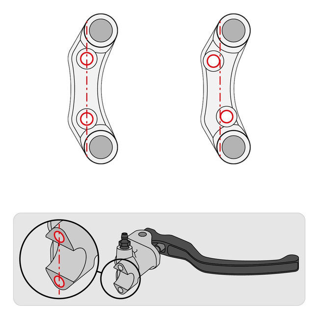Lenkerschalter Street rechts JetPrime Aprilia RSV4 RF (15-18) JP PLDB 009 – versetztes Lochbild