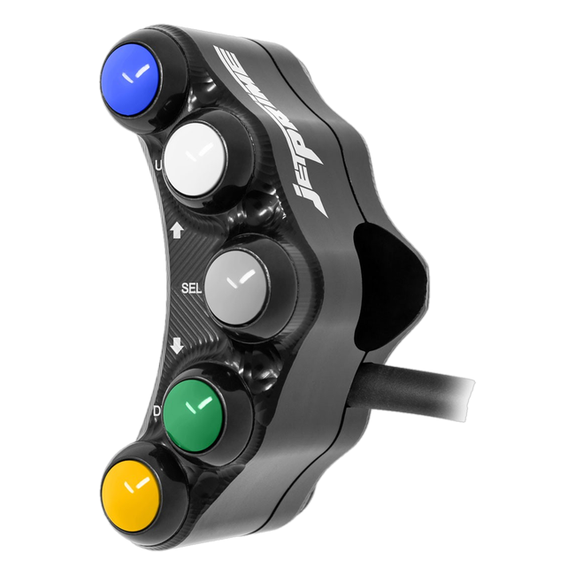 Lenkerschalter Sport links JetPrime Yamaha YZF-R1M (15-24) JP SPS 003 – für I2M-Dashboard