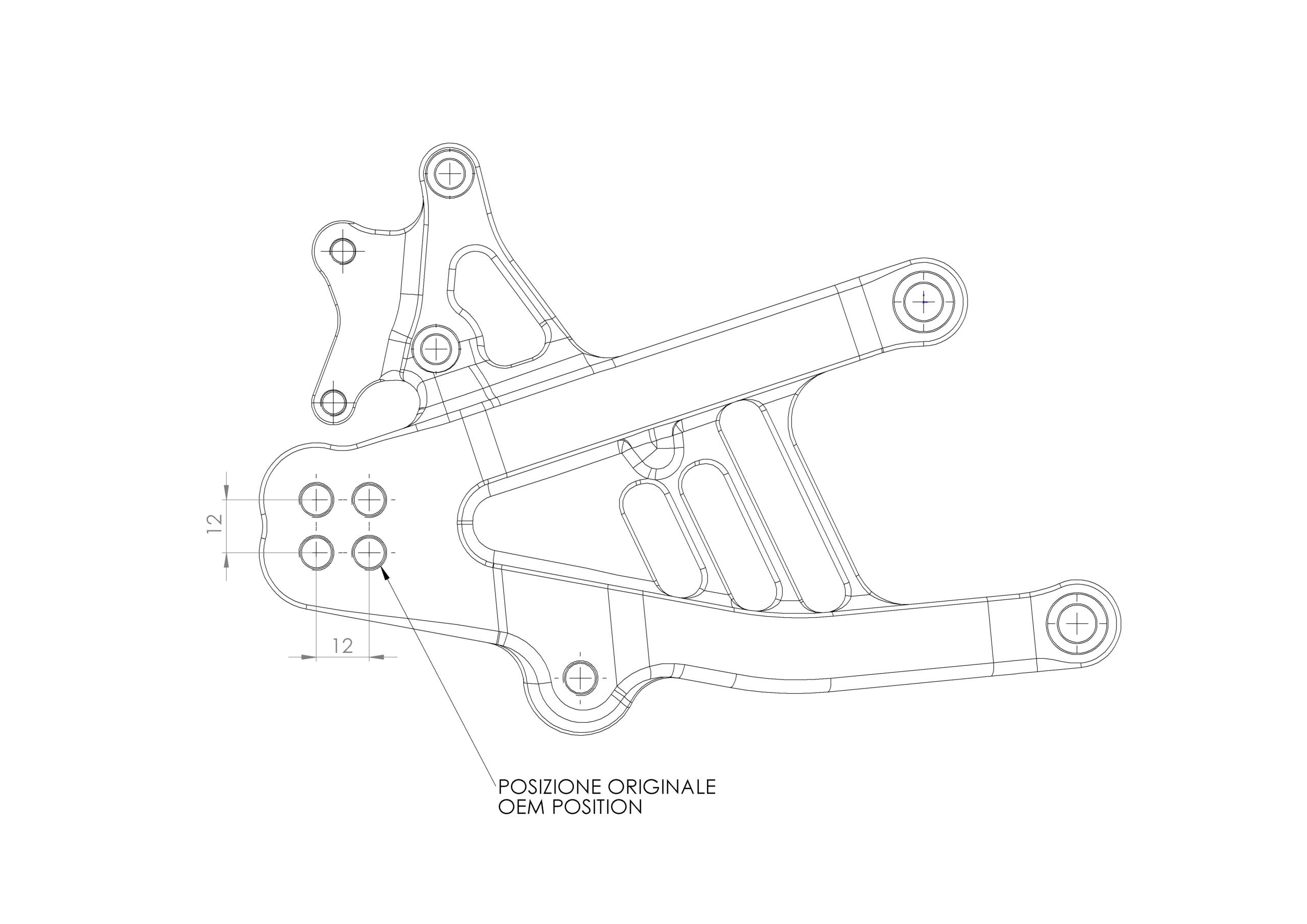 Footrest system "Standard" Spider Racing Ducati Panigale V4/S (2025) 10.D311