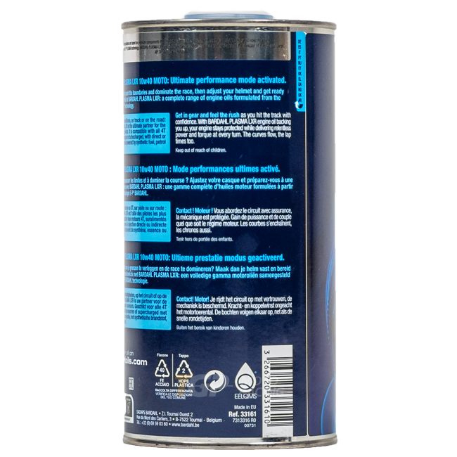 Bardahl 10W40 Plasma LXR - 1 Litre Premium Yağ 