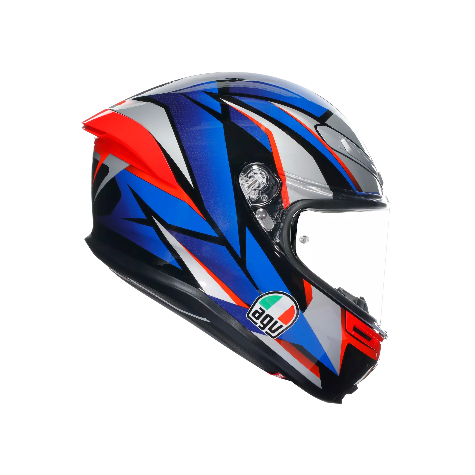 AGV K6 S ヘルメット スラッシュカット ブラック/ブルー/レッド | 2118395001015 