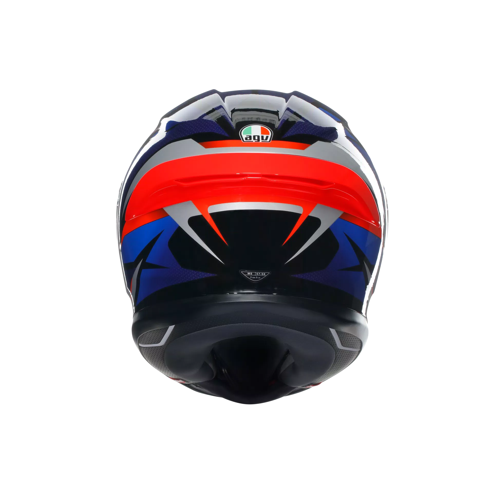 AGV K6 S ヘルメット スラッシュカット ブラック/ブルー/レッド | 2118395001015 